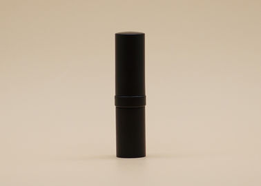 Mittlerer konvexer Lippenstift-Rohr Portable Matts schwarzer dünner für das kosmetische Verpacken