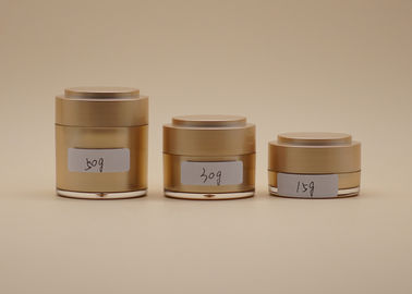 Siebdruck-Sprühdrucken der Gold-UVkosmetisches Sahnebehälter-15g
