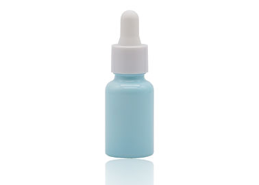 Bläuliche Tropfflasche-weiße keramische Flasche 30ml des Farbbeschichtungs-ätherischen Öls