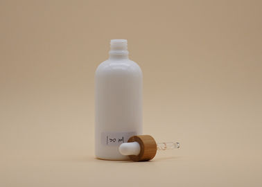Zylinder-Form-weiße Glastropfflaschen 100ml für das kosmetische Verpacken