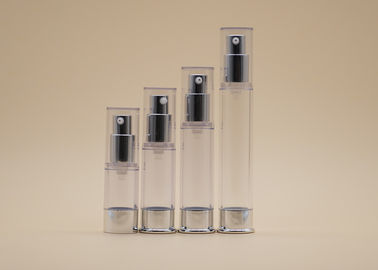Klare luftlose Sprühflasche-Aluminiumpumpen-Siebdruck-Drucken/heiße stempelnde Oberfläche