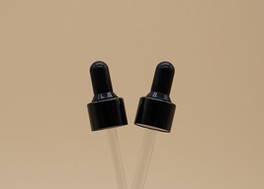 Schwarzer Tropfenzähler-spezielle Brustwarze des Farbätherischen öls mit starker Wand-Glas-Pipette