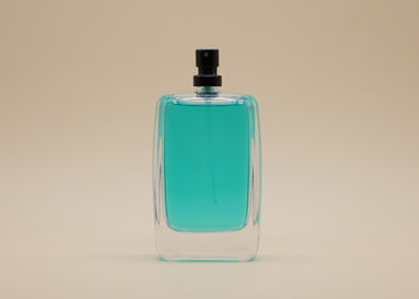 Rechteck-kosmetische Sprühflasche mit schwarzem Falz-Parfüm-Mattsprüher
