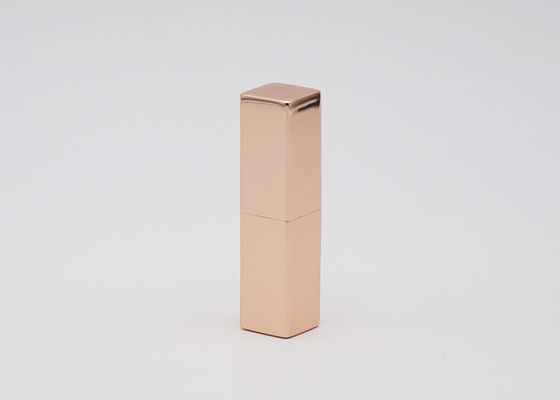 Quadratisches Goldaluminiummagnet-Lippenbalsam-Behälter-Masse