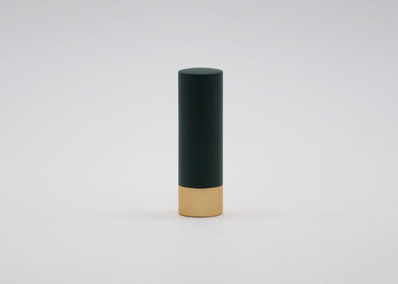 Lippenstift-Rohr-Farbsprühoberfläche ODM dunkelgrüne Metallleere