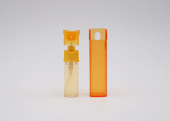 Parfüm-Zerstäuber-Flasche der grünes orange Quadrat-Plastik-Reise-10ml