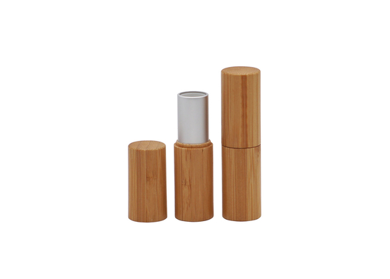 Zylinder-innerer Aluminiumbambus außerhalb des leeren Lippenstift-Rohrs mit Presse-Knall-Kappe