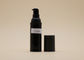 Kosmetische luftlose PlastikSprühflasche pp., schwarze luftlose Pumpflaschen 15ml