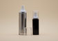 Metallische silberne ABS luftlose Vakuumpumpflasche für kosmetische Sahneverpackung