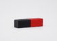 Quadratische Lippenbalsam-Rohr-gewelltes Aluminiummagnet-Rohr mit schwarzer und roter Farbe