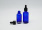 Kobalt-Blau-Tinktur-Tropfflasche-Glas ISO9001 15ml schälte