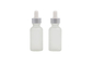 Leere Glastransparente Tropfflaschen der Tropfflasche-30ml 50ml für ätherische Öle