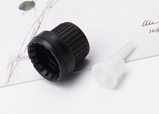 Plastiküberwurfmutter zyklischer Blockprüfung mit Einsatz für Glas füllt 18mm schwarzer Besetzer-offensichtliche Kappe ab