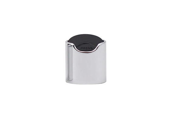 24 / Silberne Spitzenkappen-Aluminiumplastikschrauben-Metallflasche der Disketten-410 für Shampoo-Lotions-Creme