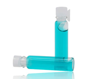 Verdicken Sie kleine Glasphiolen-Parfüm-Prüfvorrichtung mit Plastikeinsatz an Größe 2ml 5ml