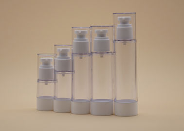 Luftlose LuxusSprühflasche, transparente luftlose PlastikPumpflaschen