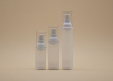 Bereifte dünne luftlose Kosmetik füllt weiße Spray-Pumpen-einfache Nachfüllungs-Stall-Leistung ab