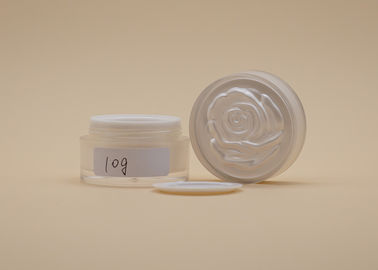 Kundengebundene kosmetische Sahnebehälter, Plastikacrylcremetiegel für Moschus-Schlamm