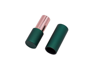 Grüne leere Lippenbalsam-Aluminiumluxusrohre der Magnet-Lippenstift-Rohr-3.5g