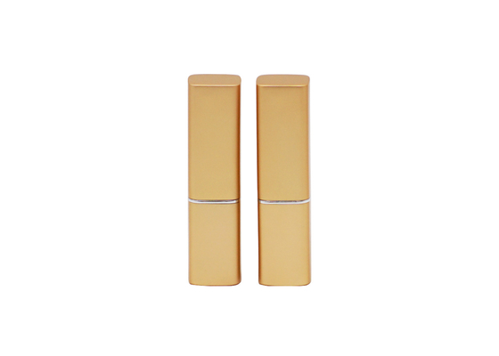 Matte Gold Empty Lip Scrub-Behälter, kundenspezifische Lippenbalsam-Rohre