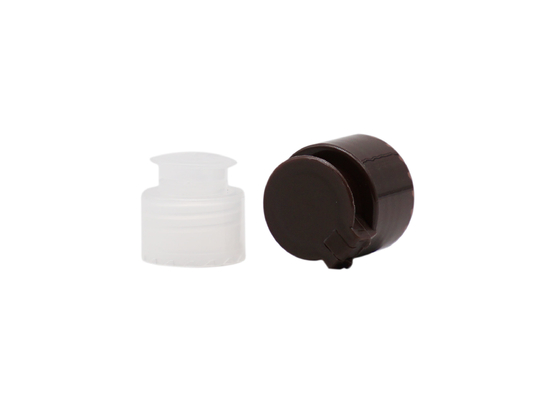 28mm Hals-Kosmetik-Plastikschraube Flip Top Cap Solid Packing