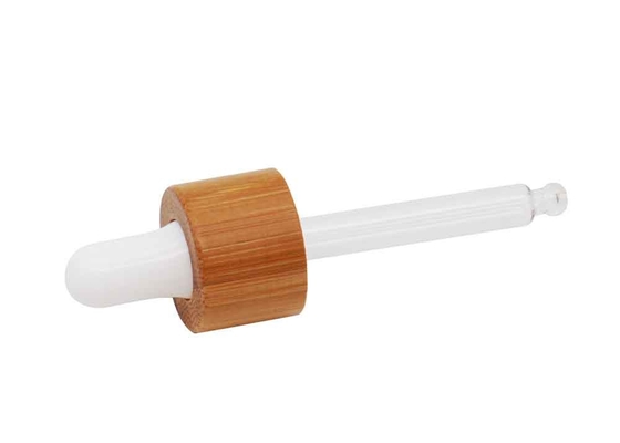 Regelmäßiger Bambus- Tropfenzähler-Bambus- Glas- Tropfenzähler des ätherischen Öls bedeckt Bambus-18mm Tropfenzähler-Lippe für Flaschen mit einer Kappe