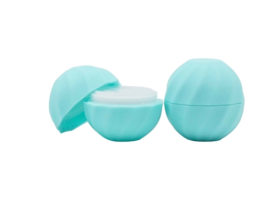 Balsam-Rohr-hellblaues Farbplastikei-geformtes Lippenbalsam-Rohr der Ball-geformtes Lippen7g