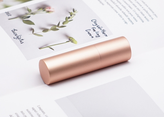 Lippenstift-Rohr-magnetischer kosmetischer Aluminiumbehälter Zylinder-Rose Golds 3.5g