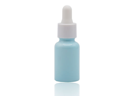 Qualität  Bluish Color Coating Essential Oil Dropper Bottles White Ceramic Bottle 30ml usine