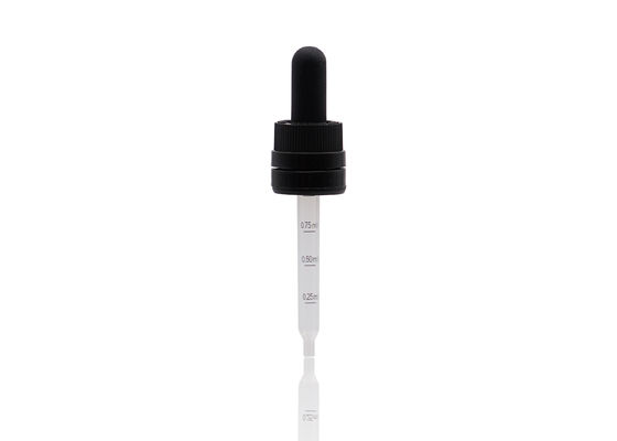 Qualität  Professional Tamper Evident Essential Oil Dropper 18/410 Prevent Liquid Leakage usine