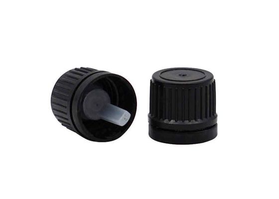 Qualität  18mm 20mm Black Plastic Tamper Evident Screw Cap For Bottles usine