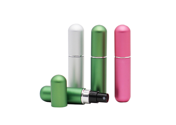 Glänzende Farbe 5ml parfümieren Prüfvorrichtungs-Zerstäuber-Flasche Aluminium-Mini Spray
