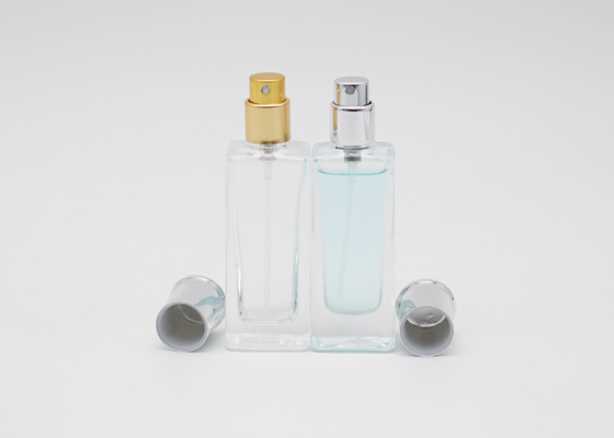 Glas tragbare quadratische der Parfüm-Sprühflasche-transparentes flaches Schulter-30ml