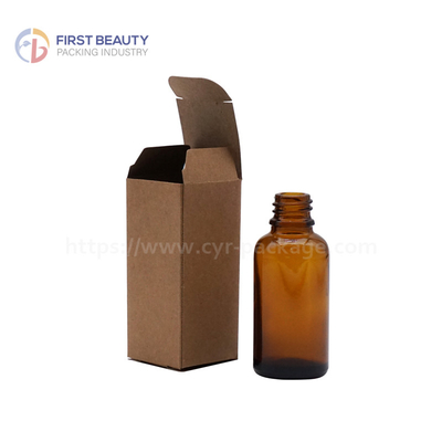 Ätherische Ölflasche mit Karton