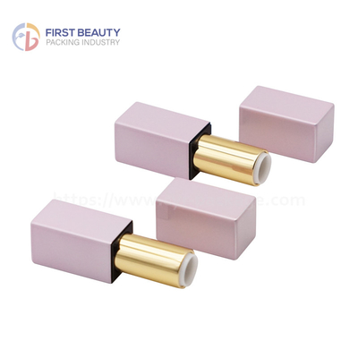 Kosmetische leere runde Lippenstiftröhre Aluminiumkoffer mit farbiger Druckfläche