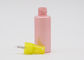 Flache Schulter-Rosa HAUSTIER 50ml kleine Plastiksprühflaschen nachfüllbar mit gelber Pumpe