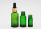 Tropfflaschen des Hautpflege-grüne Farbätherischen öls mit Aluminiumtropfenzähler