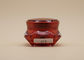 Rote Diamant-Form-leere kosmetische Töpfe ABS Plastikkappe Soem-Entwurf verfügbar
