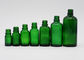 Klare bernsteinfarbige grün-blaue bunte kosmetische Tropfflaschen alle Hals-Größe des Volumen-18mm