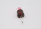 Des Schließungs-ätherischen Öls Browns transparenter Tropfenzähler-Plastiktropfenzähler mit der rosa Brustwarze