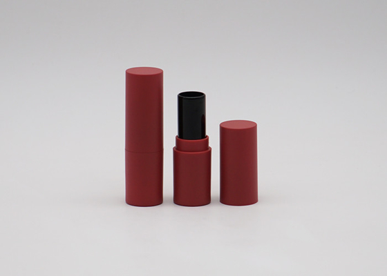 Plastik-Plum Color Cylinderical Lip Balm-Behälter-Rohr