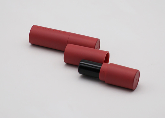 Plastik-Plum Color Cylinderical Lip Balm-Behälter-Rohr