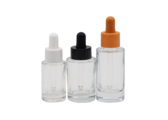 18mm kosmetische Hautpflege-Glas-Flasche ätherischen Öls des Tropfenzähler-100ml