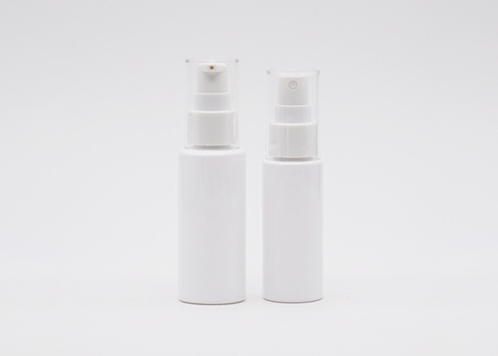 Flacher Schulter-Spray-Plastikflasche 50ml 60ml weiß und transparent