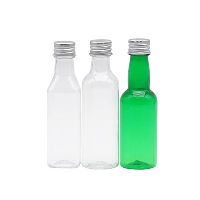 Transparenter grüner langer Plastikhals-kosmetische Sprühflasche mit Überwurfmuttern 100ml
