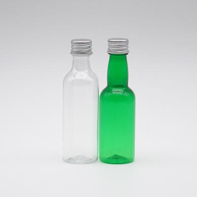 Transparenter grüner langer Plastikhals-kosmetische Sprühflasche mit Überwurfmuttern 100ml