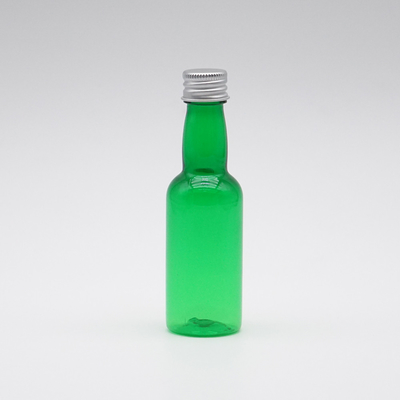 Transparenter grüner langer Plastikhals-kosmetische Sprühflasche mit Überwurfmuttern 100ml