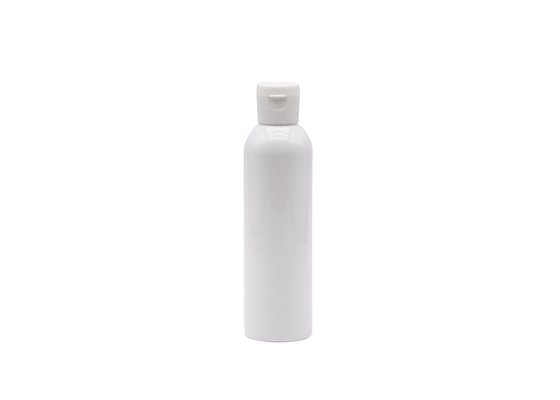 weiße kosmetische Shampoo-Flasche der Plastikflaschen-180ml mit 24mm Disketten-Spitzenkappe
