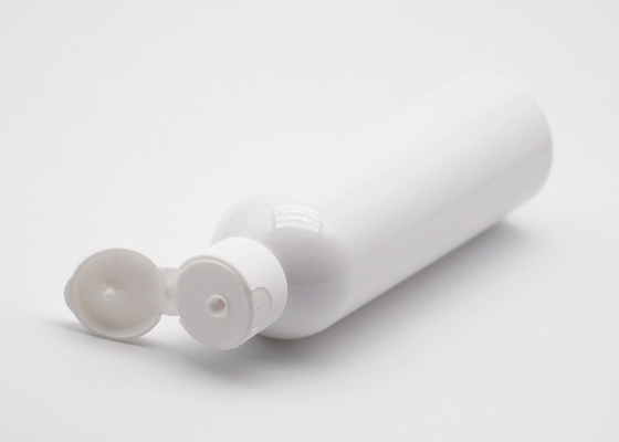 weiße kosmetische Shampoo-Flasche der Plastikflaschen-180ml mit 24mm Disketten-Spitzenkappe