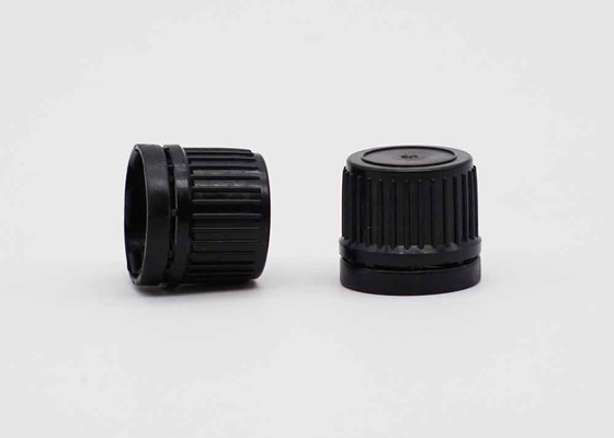18 mm 20 mm schwarze Kunststoffkappe für Flaschen